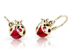 Dětské náušničky - beruška