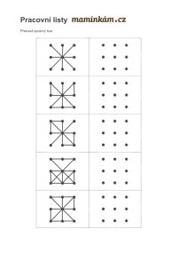 Pracovní listy pro předškoláky - zrakové vnímání 3 až 5 let - překresli správně tvar 9d