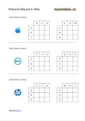 Pracovní listy 4. třída - matematika - opakování malé násobilky II.png