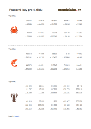 Pracovní listy 4. třída - matematika - sčítání a odčítání max. šesticiferných čísel II.png